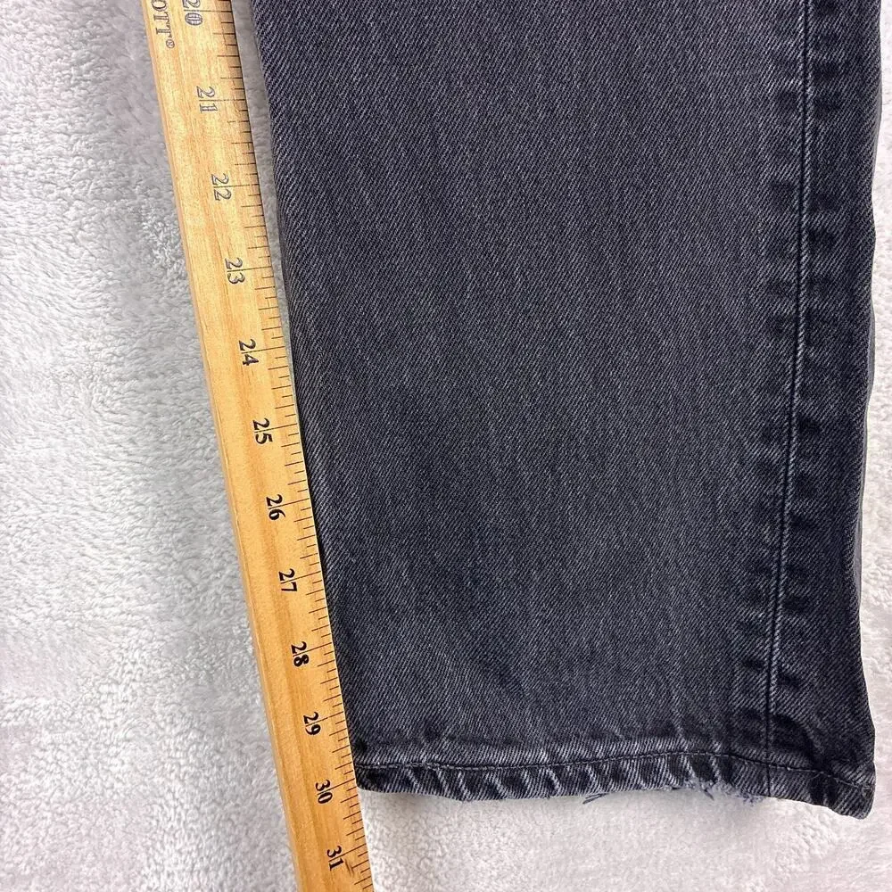 VTG Levis 501 Jeans Mens 34x32 (32x30) Sulphur Black 0660 Button Fly Made in USA